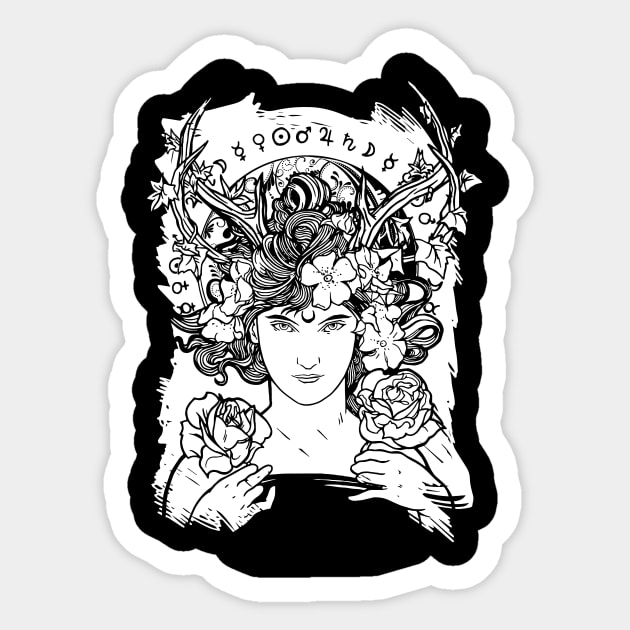 Mystic Woman Sticker by EarlAdrian